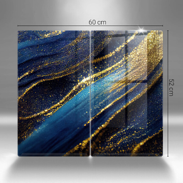 Tábua corte Abstração azul marinho