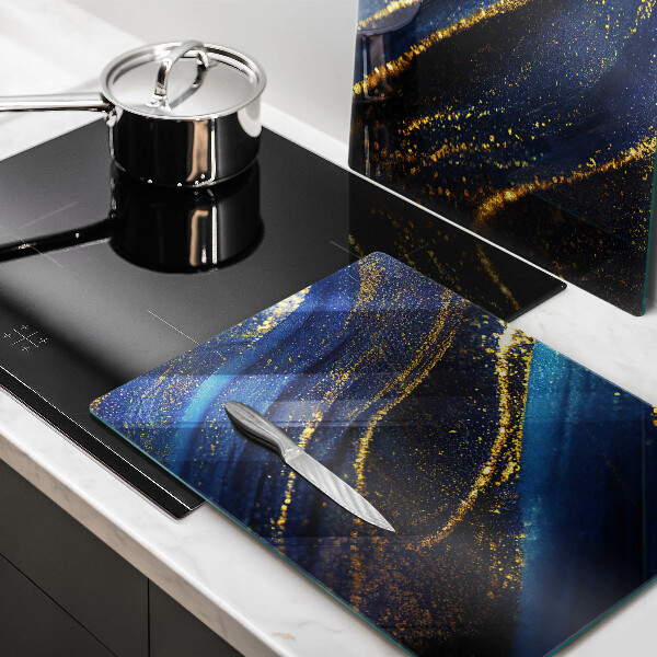 Tábua corte Abstração azul marinho