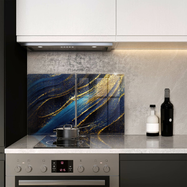 Tábua corte Abstração azul marinho