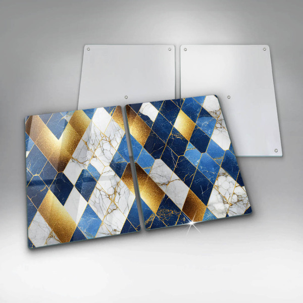 Tábua para corte Mármore losango dourado