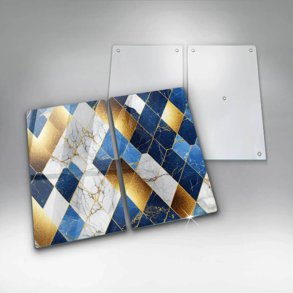 Tábua para corte Mármore losango dourado