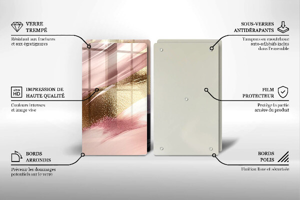 Tábua de cortar alimentos Manchas pastel