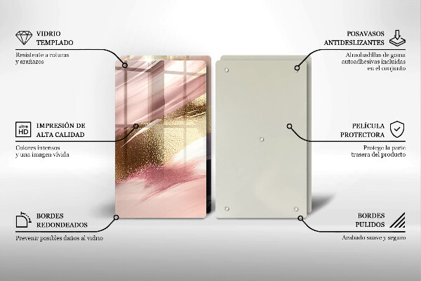 Tábua de cortar alimentos Manchas pastel