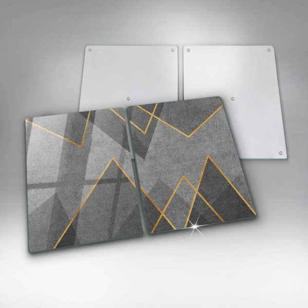 Tábua de cortar de vidro Formas nítidas