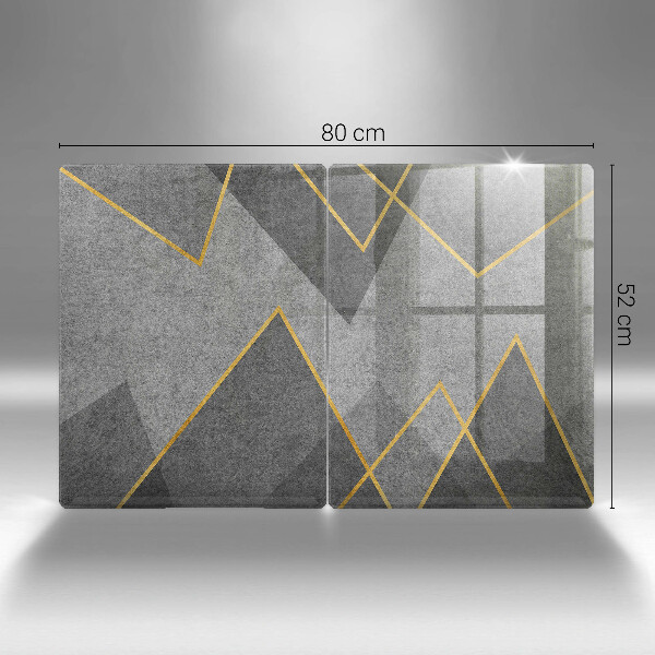 Tábua de cortar de vidro Formas nítidas