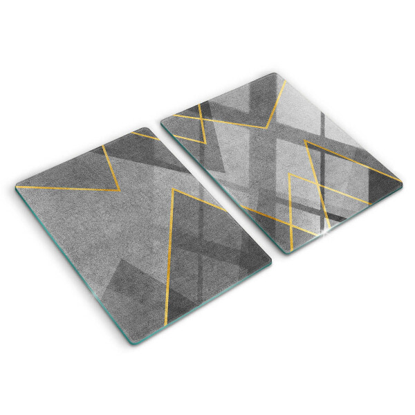 Tábua de cortar de vidro Formas nítidas