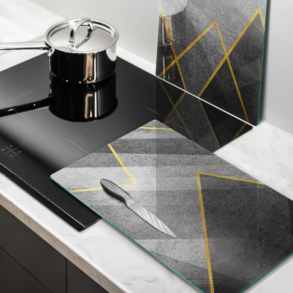 Tábua de cortar de vidro Formas nítidas