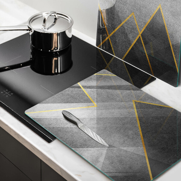 Tábua de cortar de vidro Formas nítidas