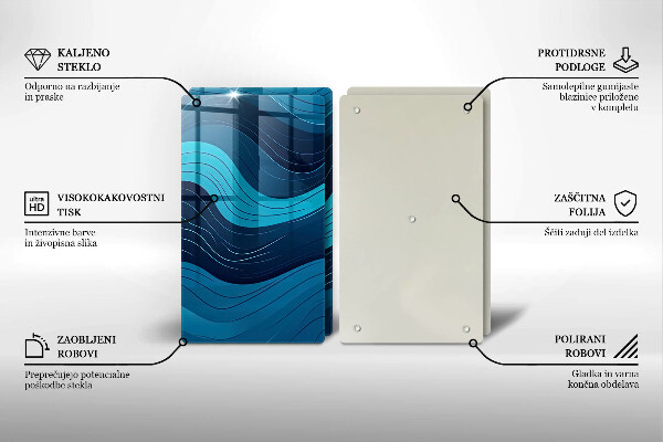 Tábua de corte Ondas abstratas