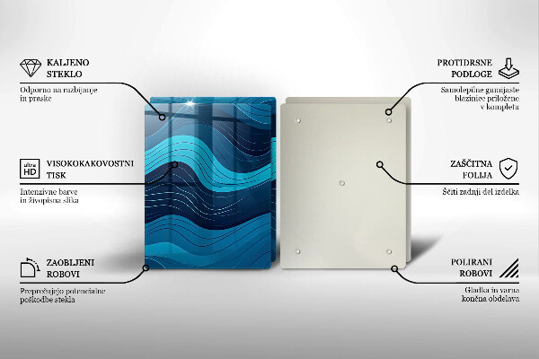 Tábua de corte Ondas abstratas