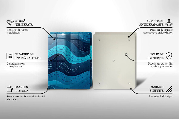 Tábua de corte Ondas abstratas