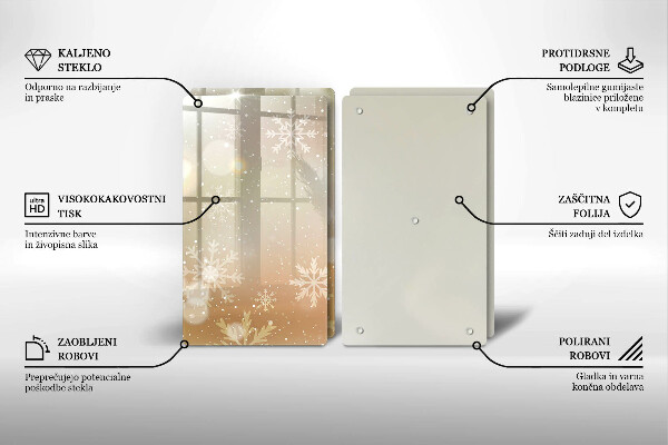 Tábua de cortar Flocos de neve