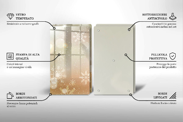 Tábua de cortar Flocos de neve