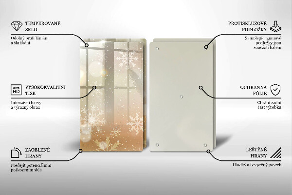 Tábua de cortar Flocos de neve