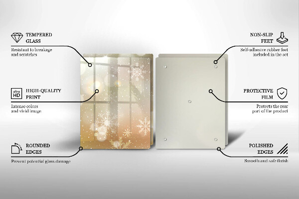 Tábua de cortar Flocos de neve