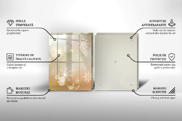 Tábua de cortar Flocos de neve