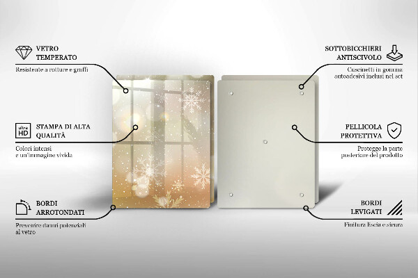 Tábua de cortar Flocos de neve