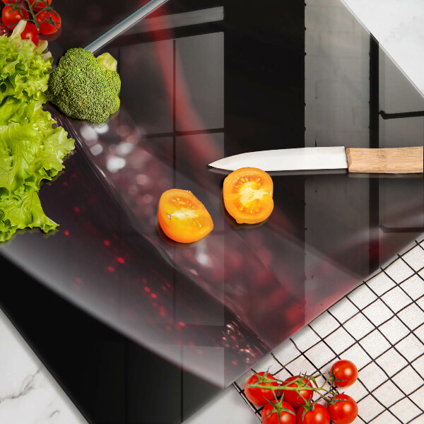 Tábua para cozinha Um copo de vinho tinto