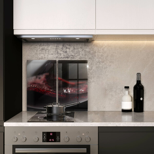 Tábua para cozinha Um copo de vinho tinto