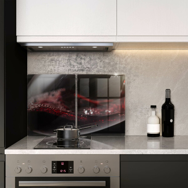 Tábua para cozinha Um copo de vinho tinto