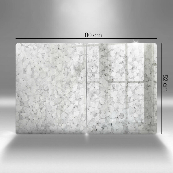 Tábua de cortar de vidro Cristais de sal