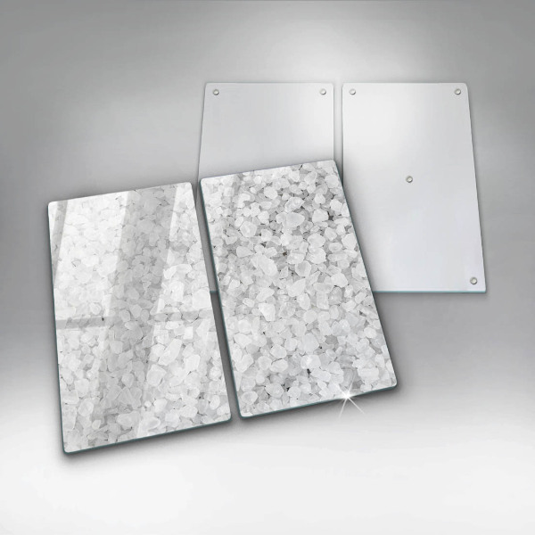 Tábua de cortar de vidro Cristais de sal