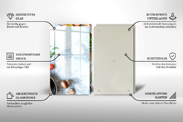 Tábua para corte Ingredientes na cozinha