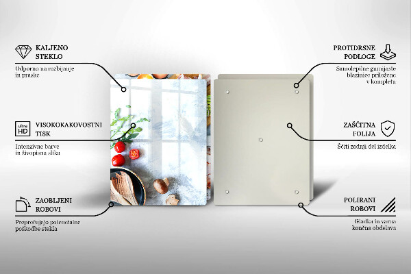 Tábua para corte Ingredientes na cozinha