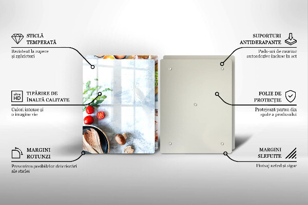 Tábua para corte Ingredientes na cozinha