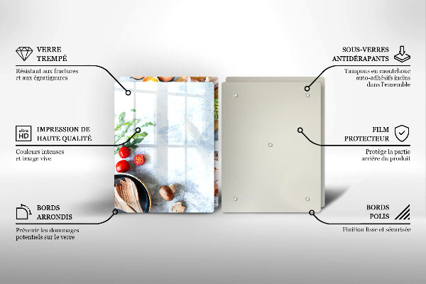 Tábua para corte Ingredientes na cozinha