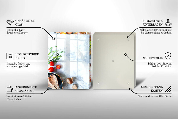 Tábua para corte Ingredientes na cozinha