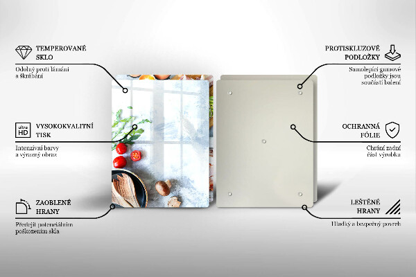 Tábua para corte Ingredientes na cozinha