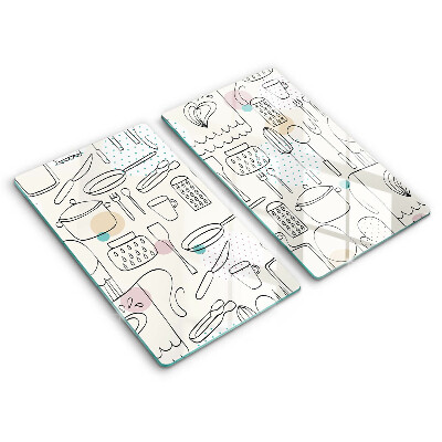 Tábua de corte de vidro Acessórios de cozinha