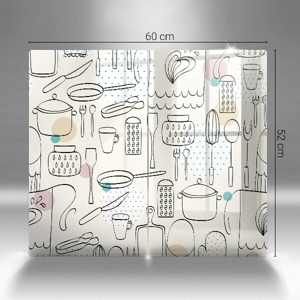 Tábua de corte de vidro Acessórios de cozinha