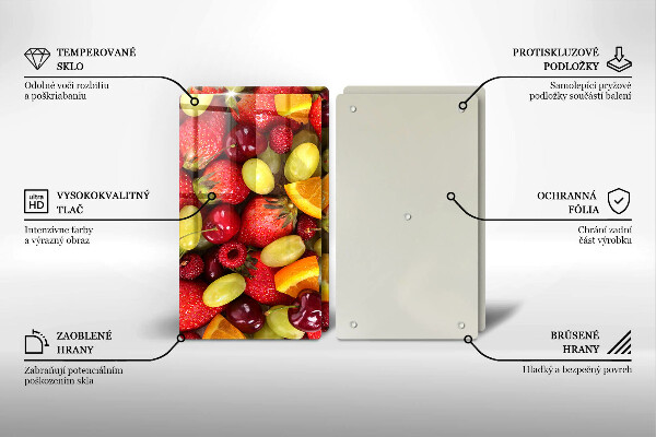 Tábua para cozinha Frutas de verão