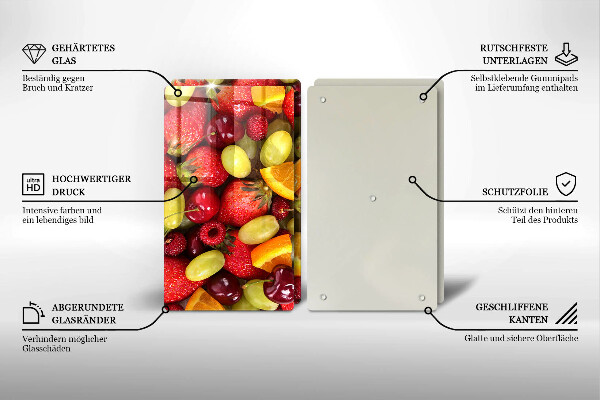 Tábua para cozinha Frutas de verão