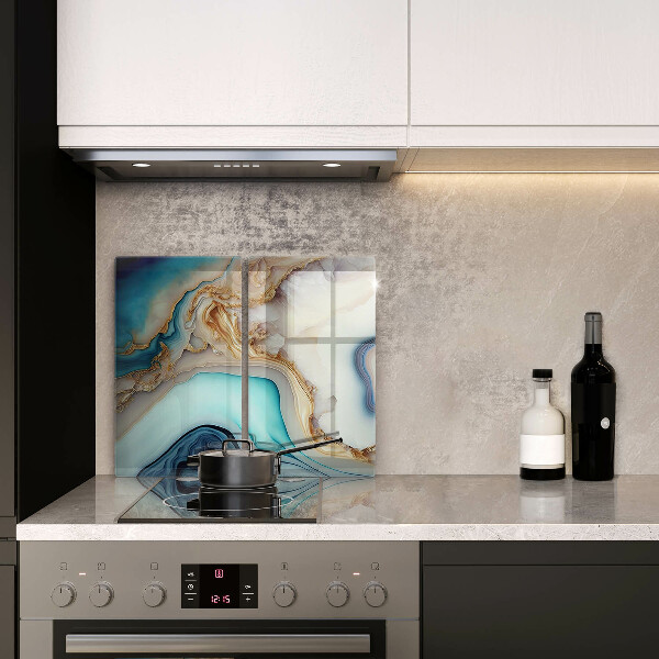 Tábua de vidro Mármore multicolorido