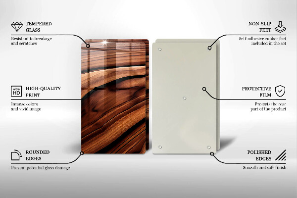 Tábua de cortar alimentos Estrutura de madeira