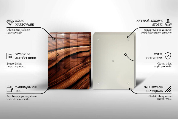 Tábua de cortar alimentos Estrutura de madeira