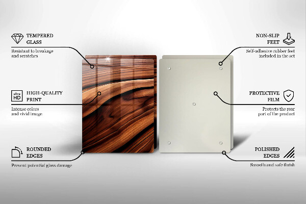 Tábua de cortar alimentos Estrutura de madeira