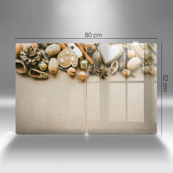 Tábua de corte de vidro decorações de Natal