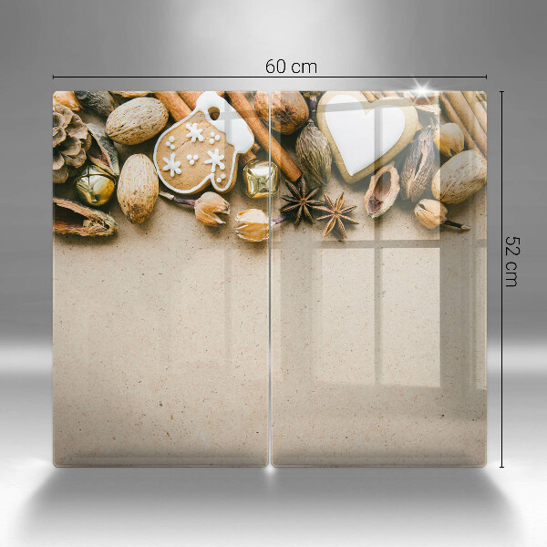 Tábua de corte de vidro decorações de Natal