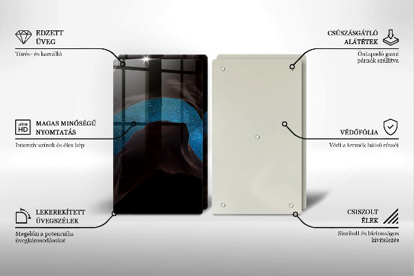 Tábua de cortar de vidro Céu estrelado