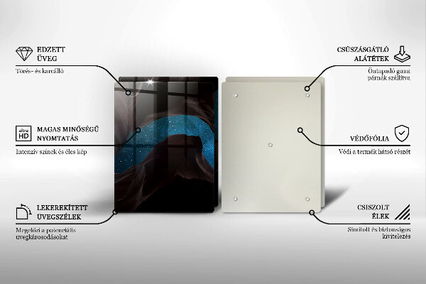 Tábua de cortar de vidro Céu estrelado