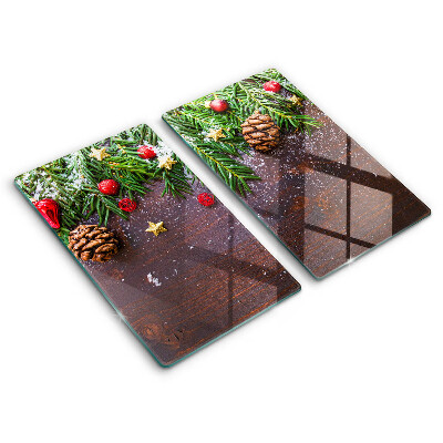 Tábua corte decoração de natal