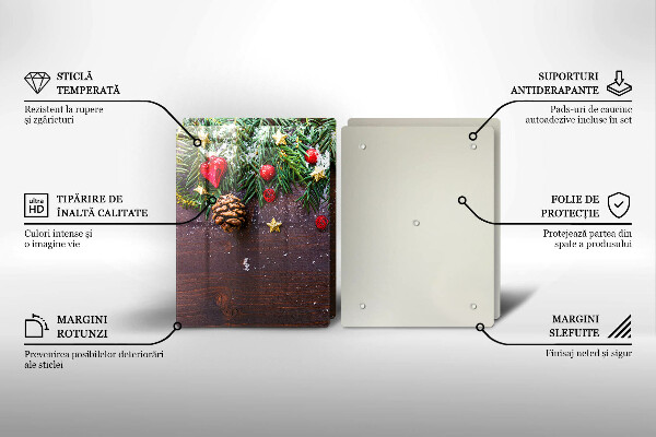 Tábua corte decoração de natal