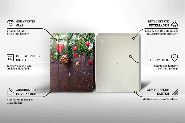 Tábua corte decoração de natal