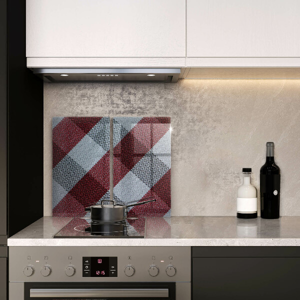 Tábua de cortar alimentos Xadrez vermelho e branco