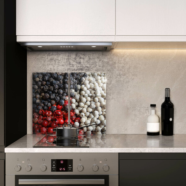 Tábua de cortar de vidro Pimenta preta