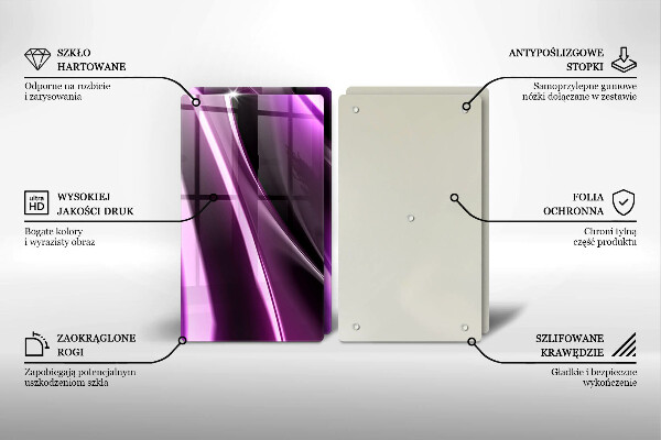 Tábua de corte Abstração roxa